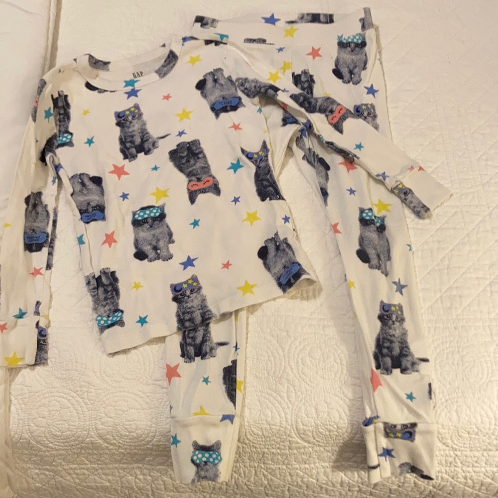 GAP kids cat pajamas